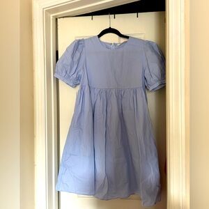 The impeccable pig light blue babydoll dress. Size small